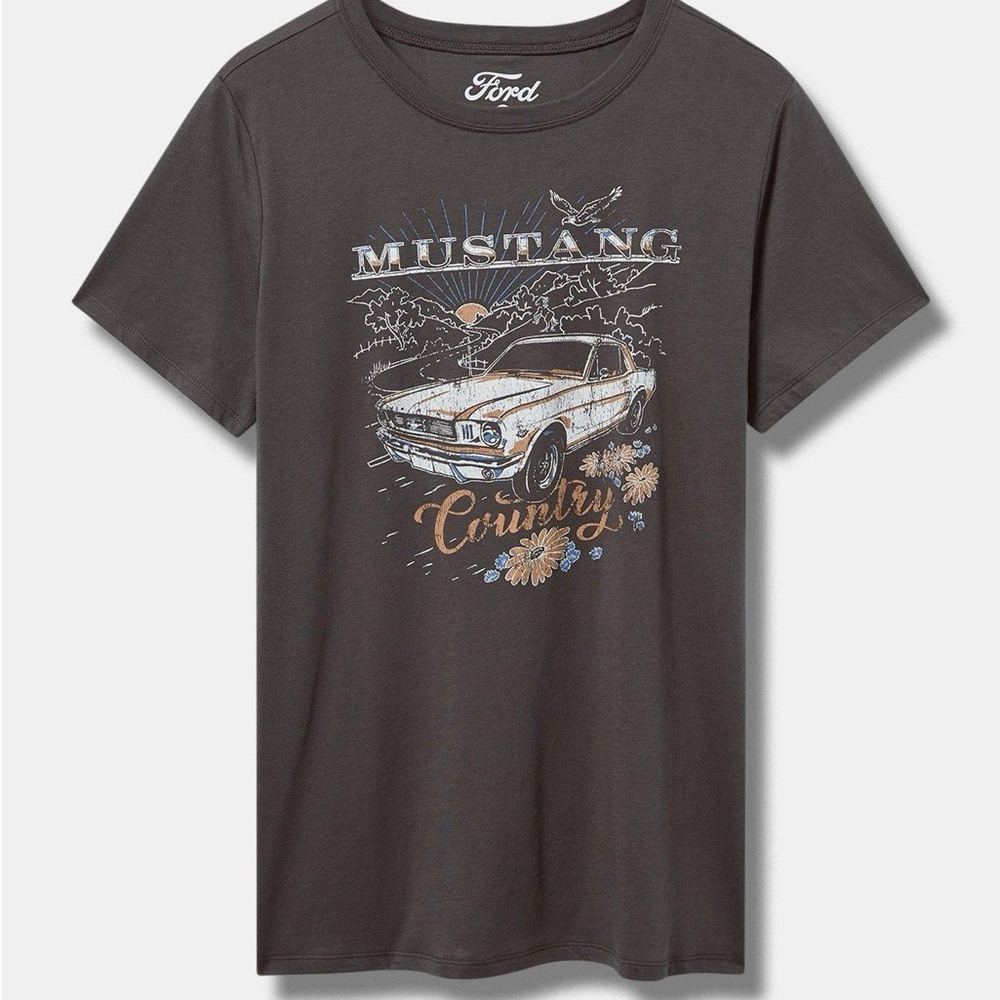 Torrid - Mustang Classic Fit Cotton Crew Tee - 3X